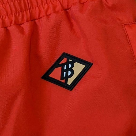 Mens Burberry Icon Striped Colorblock Track Pants - Picture 3 of 4